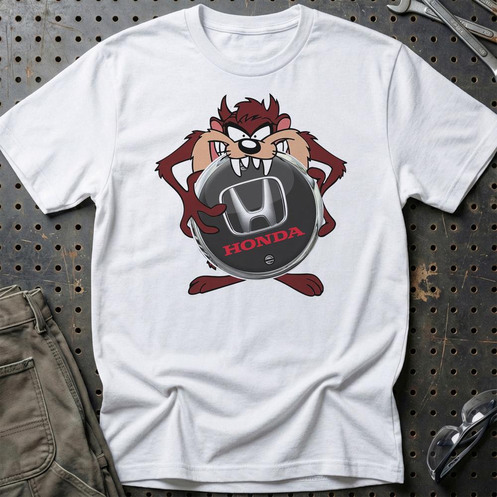 Honda TAZ T-Shirt-Beklædning-Honda-Hvid-S-Garage Culture Shop- garage - man cave - merchandise