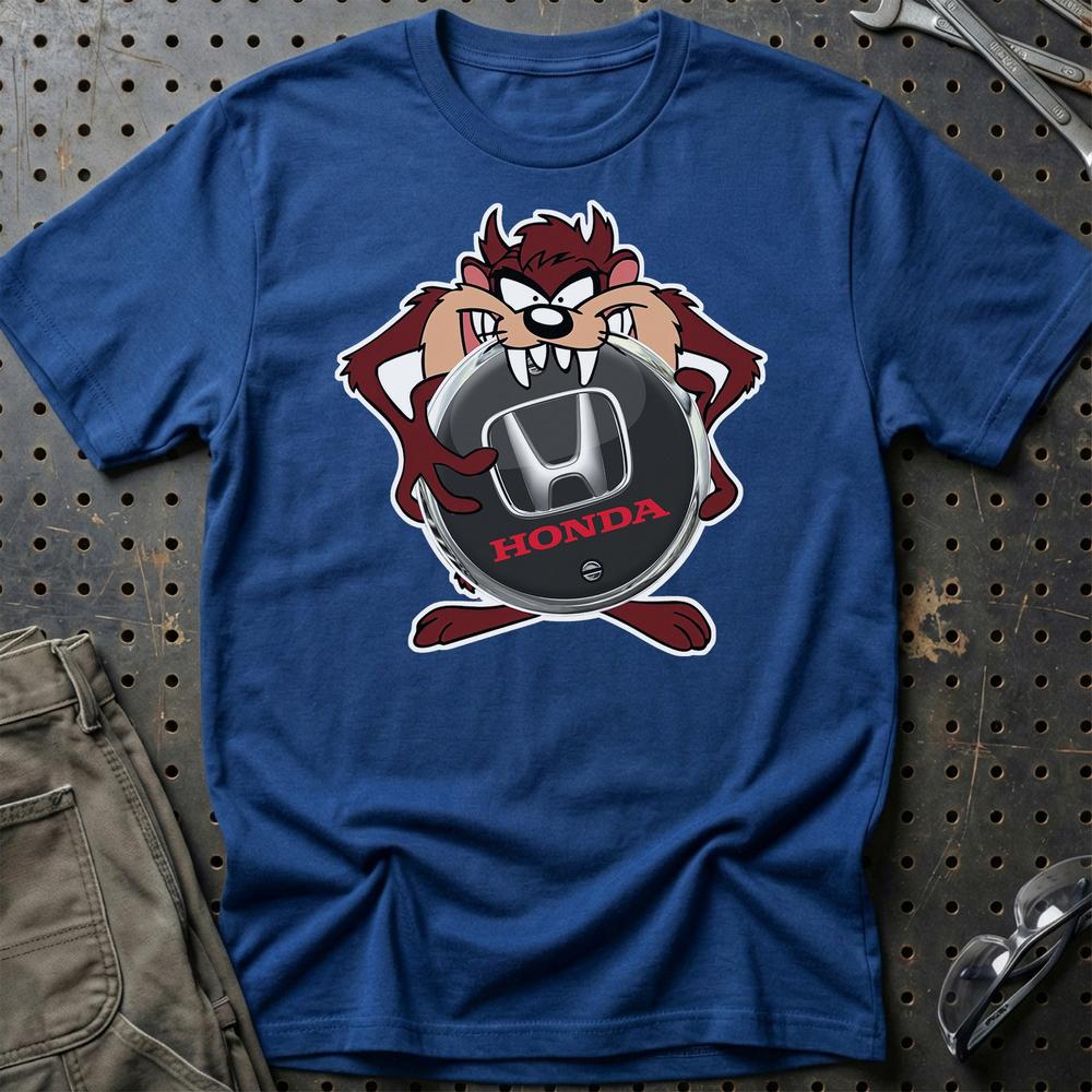 Honda TAZ T-Shirt-Beklædning-Honda-Blå Royal-S-Garage Culture Shop- garage - man cave - merchandise