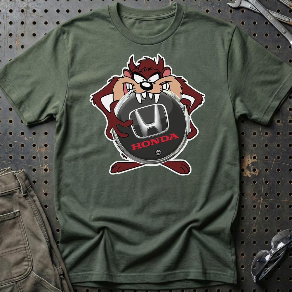 Honda TAZ T-Shirt-Beklædning-Honda-Grøn Militær-S-Garage Culture Shop- garage - man cave - merchandise