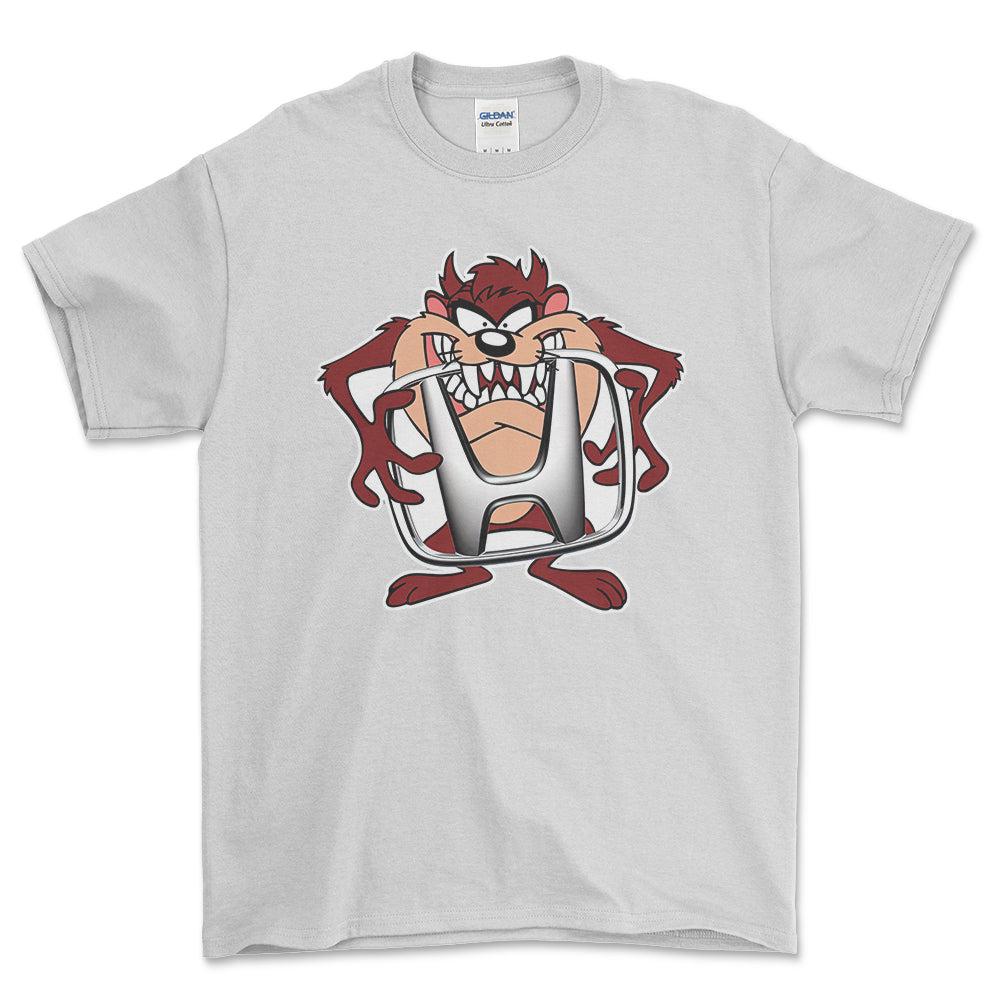 Honda TAZ Unisex T-Shirt , Bomuld-Beklædning-Honda-Hvid-S-Forside-Garage Culture Shop- garage - man cave - merchandise