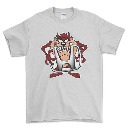 Honda TAZ Unisex T-Shirt , Bomuld-Beklædning-Honda-Hvid-S-Forside-Garage Culture Shop- garage - man cave - merchandise