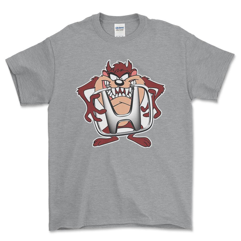 Honda TAZ Unisex T-Shirt , Bomuld-Beklædning-Honda-Grå Sport-S-Forside-Garage Culture Shop- garage - man cave - merchandise