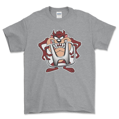 Honda TAZ Unisex T-Shirt , Bomuld-Beklædning-Honda-Grå Sport-S-Forside-Garage Culture Shop- garage - man cave - merchandise