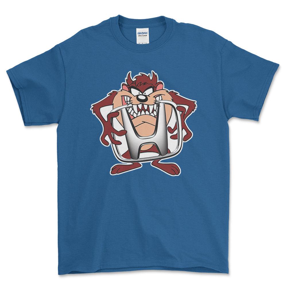 Honda TAZ Unisex T-Shirt , Bomuld-Beklædning-Honda-Blå Royal-S-Forside-Garage Culture Shop- garage - man cave - merchandise