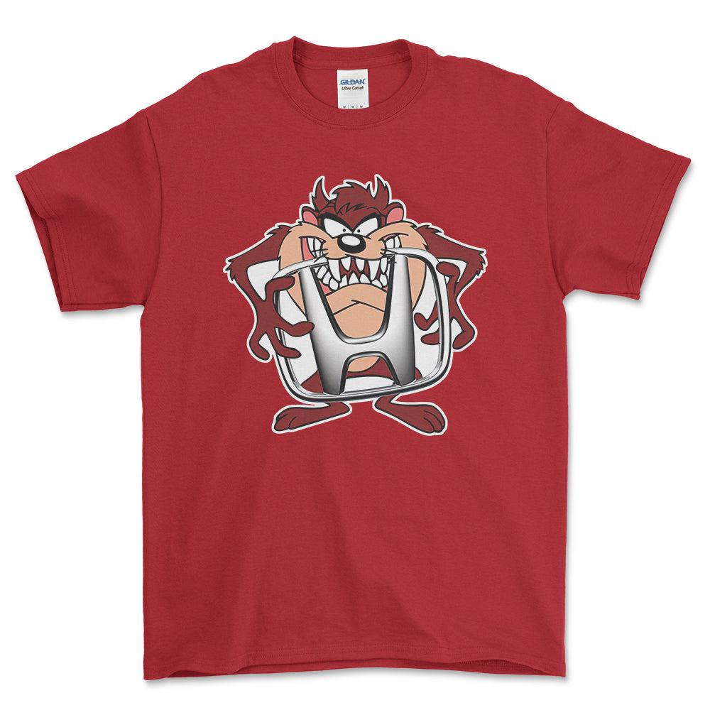 Honda TAZ Unisex T-Shirt , Bomuld-Beklædning-Honda-Rød-S-Forside-Garage Culture Shop- garage - man cave - merchandise