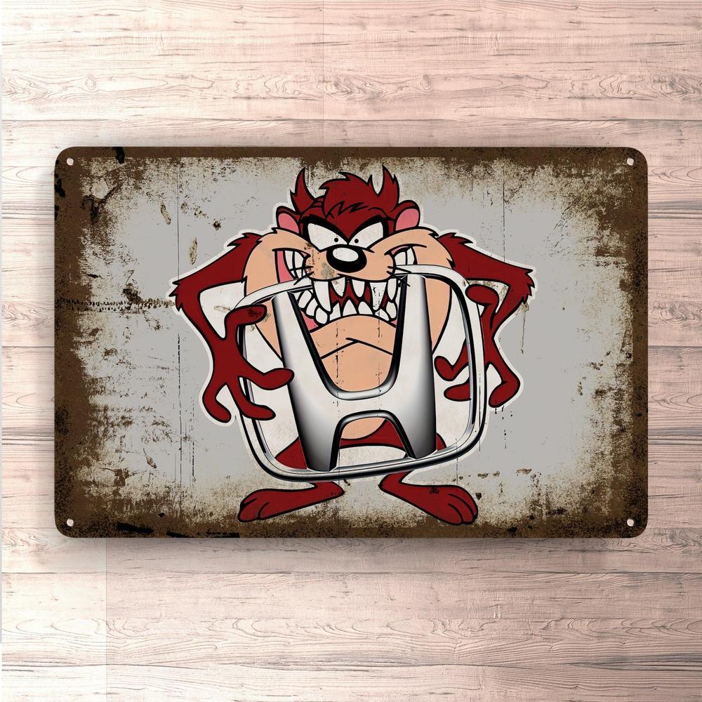 Honda Taz Vintage Skilte, Musemåtte, Dørmåtte , Plakat-Skilte-Honda-Garage Culture Shop- garage - man cave - merchandise