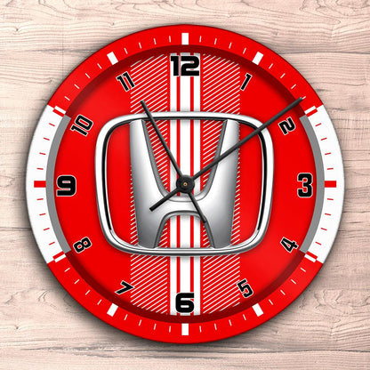 Honda Vægur Rundt-Clock-Honda-Garage Culture Shop- garage - man cave - merchandise
