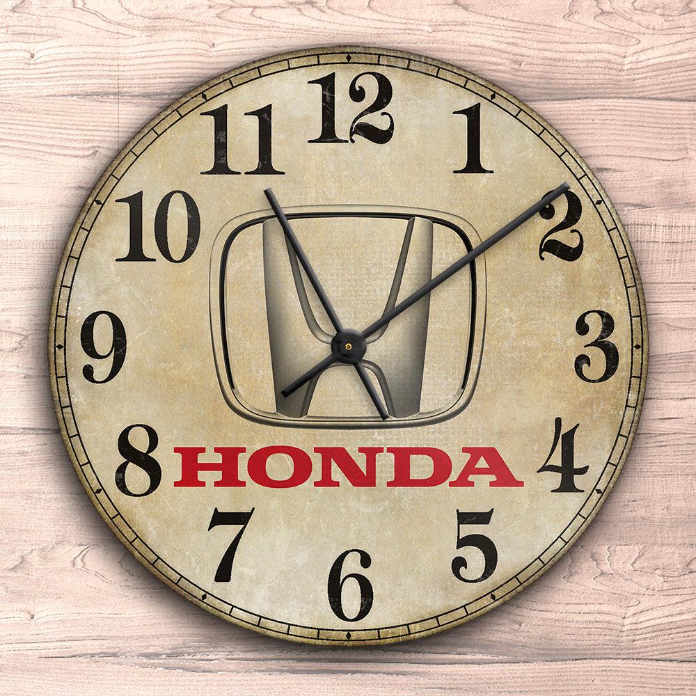 Honda Vægur Rundt-Clock-Honda-Garage Culture Shop- garage - man cave - merchandise