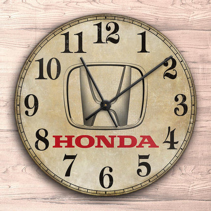 Honda Vægur Rundt-Clock-Honda-Garage Culture Shop- garage - man cave - merchandise