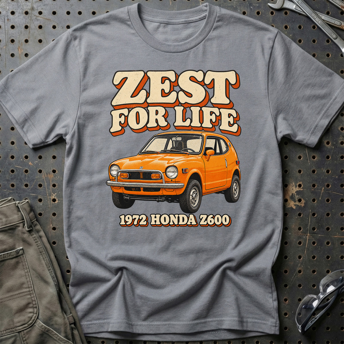 
Honda Z600 1972 – Zest for Life T-Shirt – Grå Sport