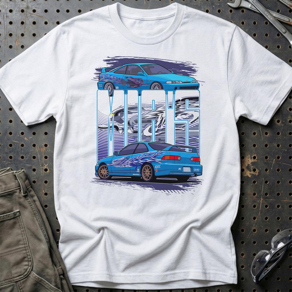 Honda integra Mias Fast And Furios Cars T-Shirt-Beklædning-Honda-Hvid-S-Garage Culture Shop- garage - man cave - merchandise