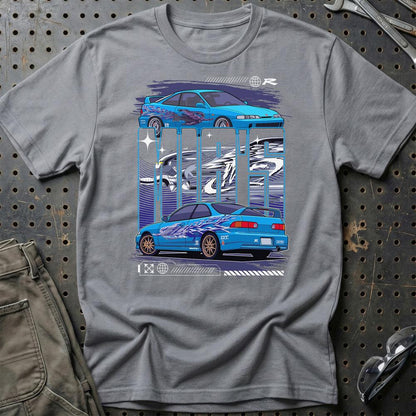 Honda integra Mias Fast And Furios Cars - Unisex T-Shirt-Beklædning-Honda-Grå Sport-S-Garage Culture Shop- garage - man cave - merchandise