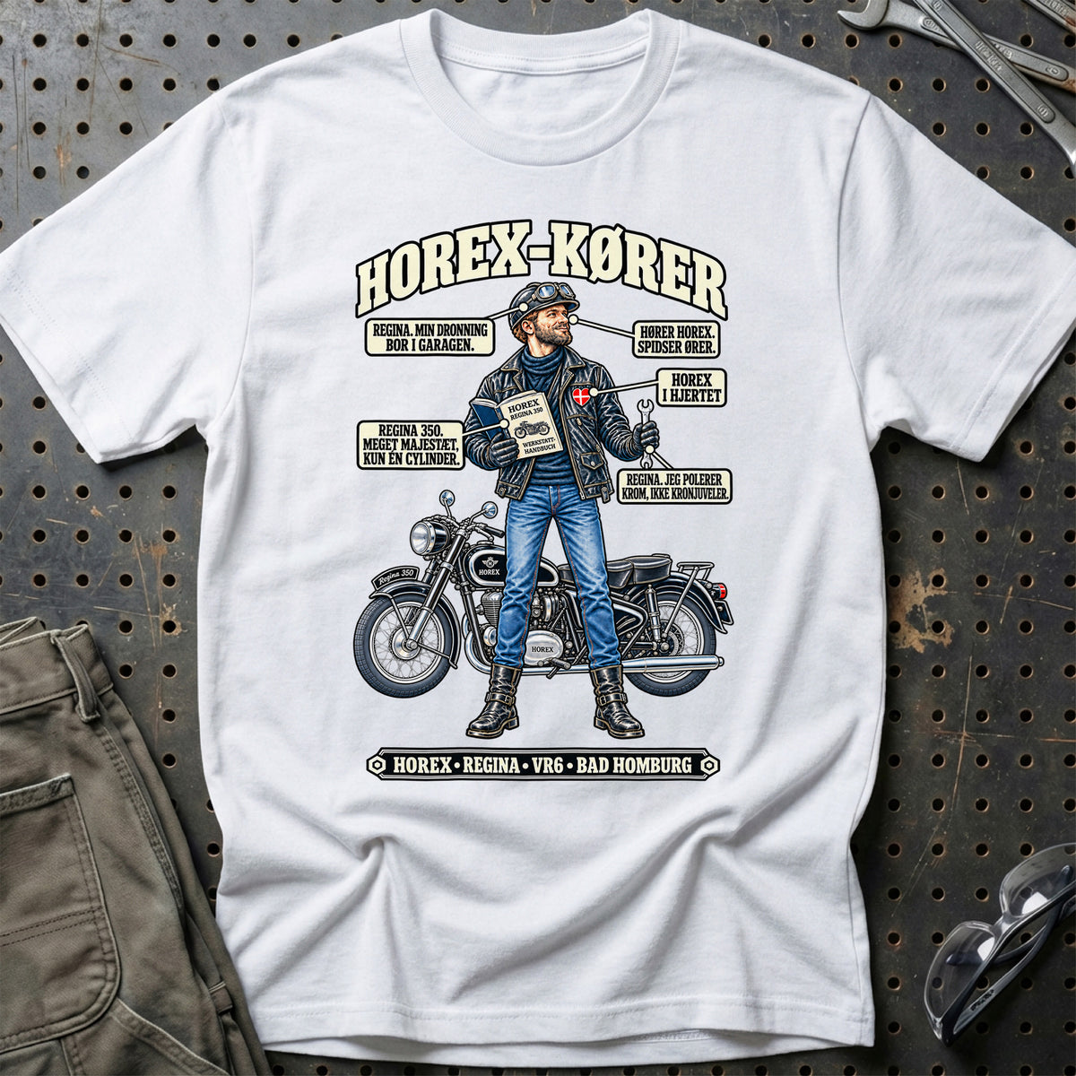 
Horex-Kører T-Shirt – Hvid