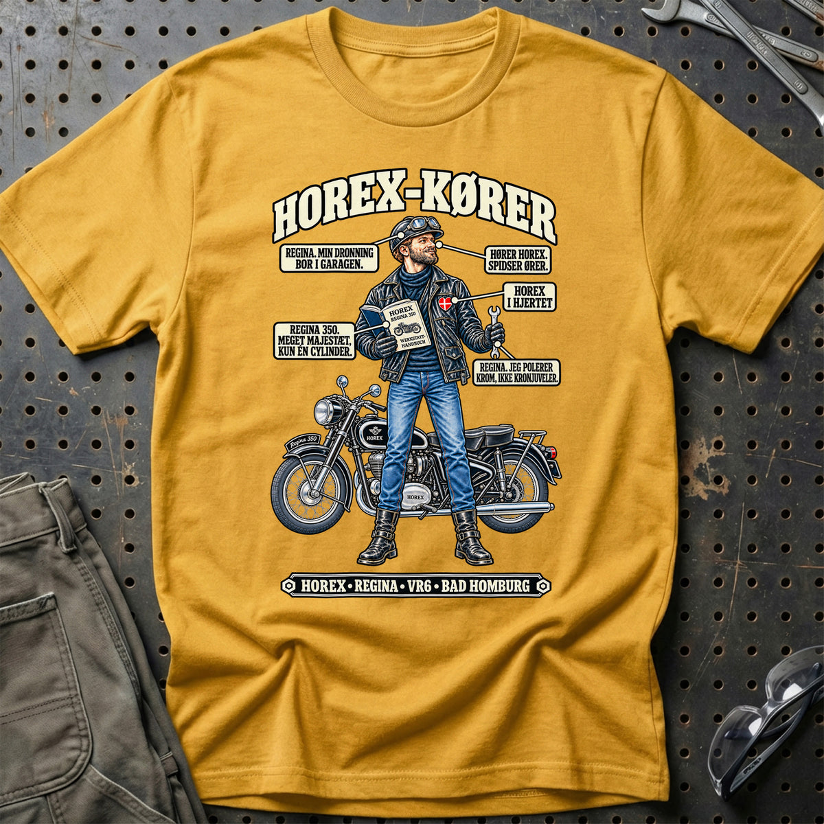 
Horex-Kører T-Shirt – Guld