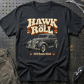 
Humber Hawk 1945 – Hawk and Roll T-Shirt – Sort