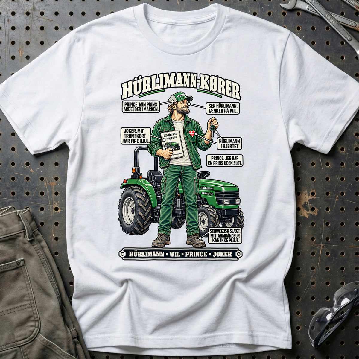 
Hürlimann-Kører T-Shirt – Hvid