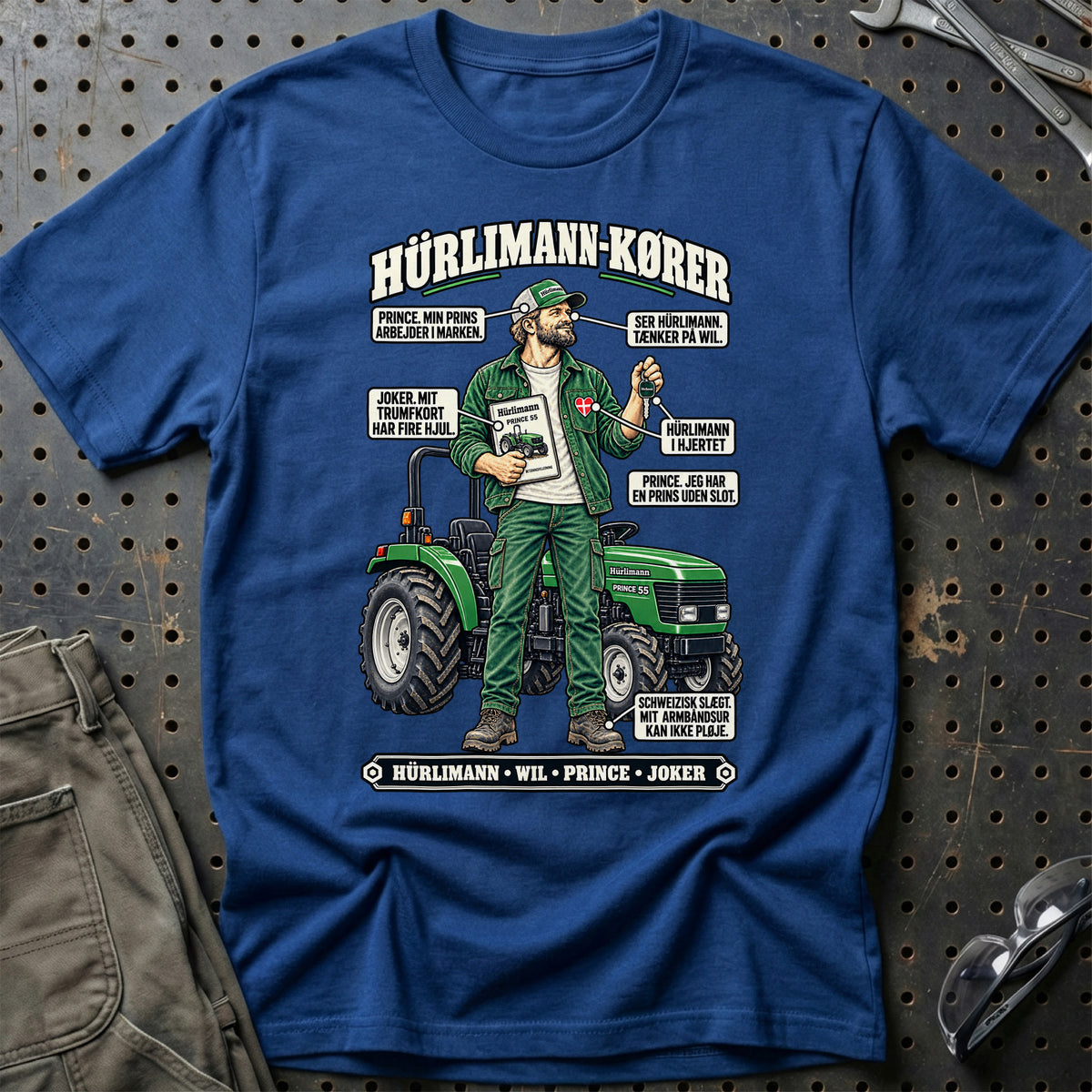 
Hürlimann-Kører T-Shirt – Blå Royal
