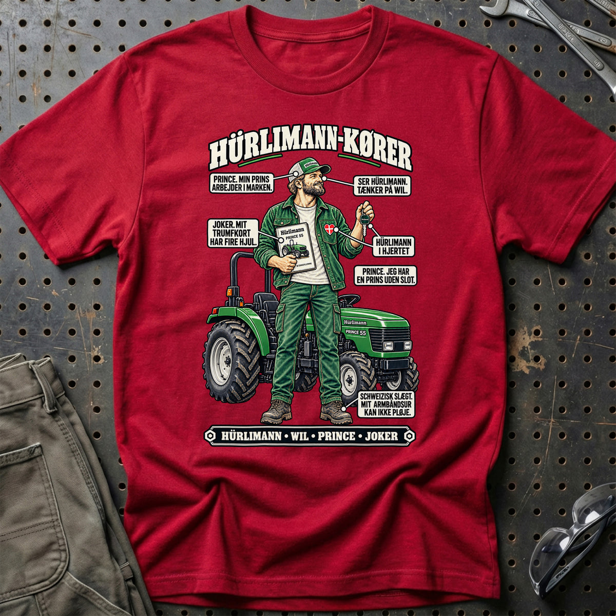 
Hürlimann-Kører T-Shirt – Rød