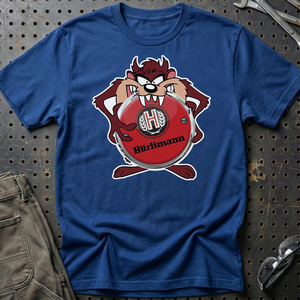 Hurlimann TAZ T-Shirt-Beklædning-Hurlimann-Blå Royal-S-Garage Culture Shop- garage - man cave - merchandise