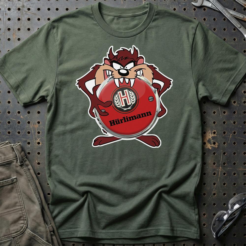 Hurlimann TAZ T-Shirt-Beklædning-Hurlimann-Grøn Militær-S-Garage Culture Shop- garage - man cave - merchandise