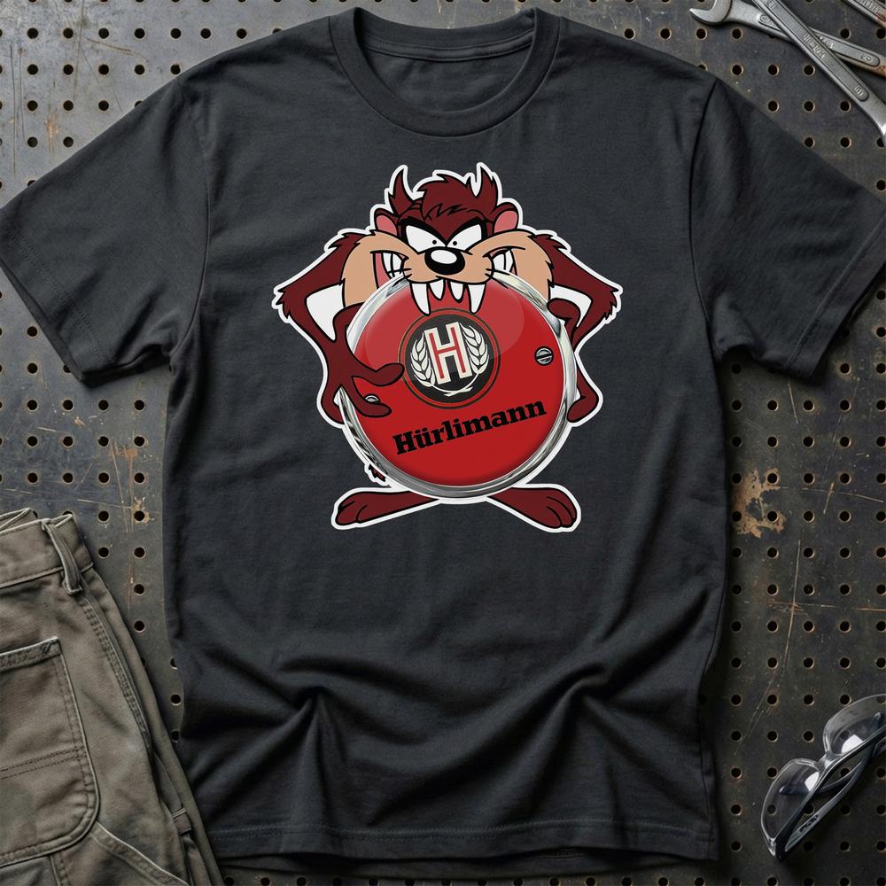 Hurlimann TAZ T-Shirt-Beklædning-Hurlimann-Sort-S-Garage Culture Shop- garage - man cave - merchandise