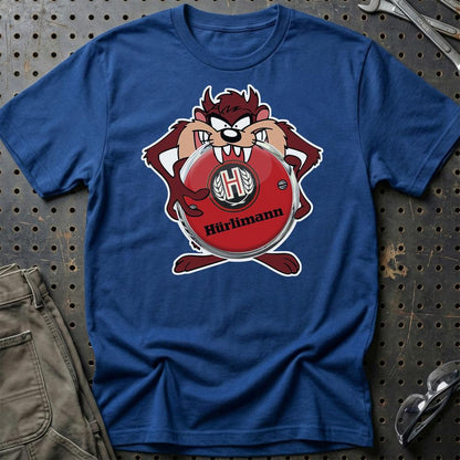 Hurlimann TAZ Unisex T-Shirt , Bomuld-Beklædning-Hurlimann-Blå Royal-S-Garage Culture Shop- garage - man cave - merchandise