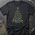 
Husaberg Juletræ Christmas Tree Unisex T-Shirt – Sort – print foran
