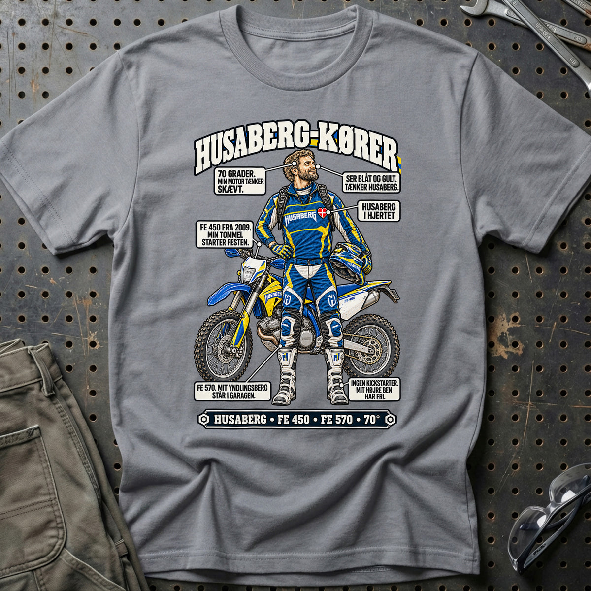
Husaberg-Kører T-Shirt – Grå Sport
