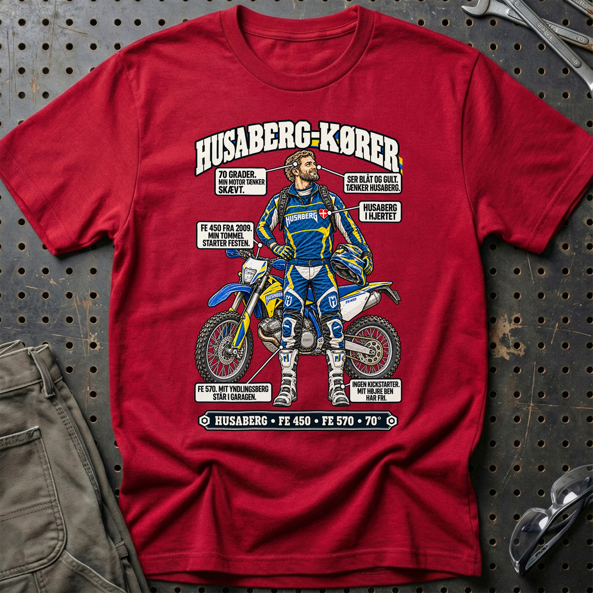 
Husaberg-Kører T-Shirt – Rød
