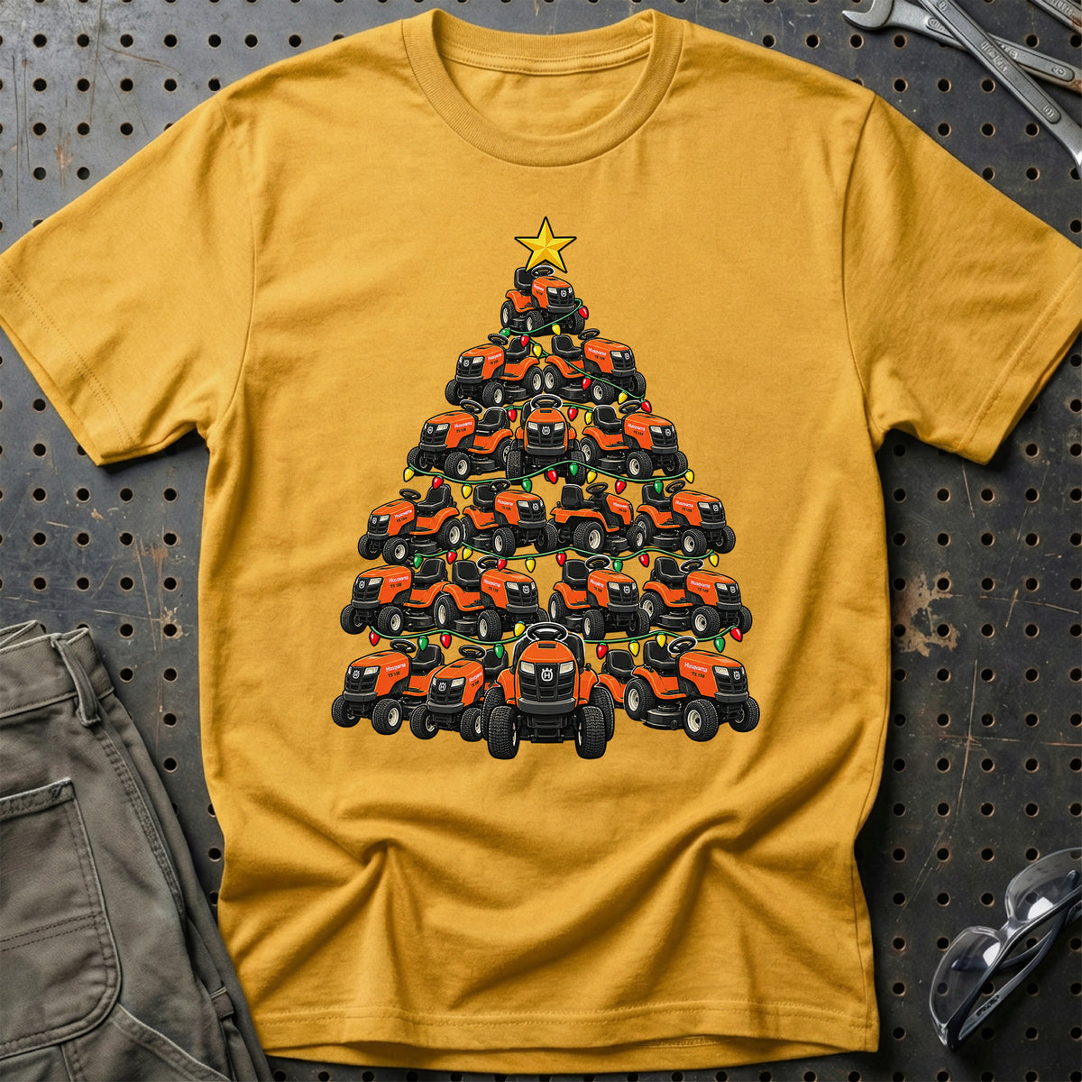 
Produktbillede af Husqvarna Havetraktor Juletræ T-Shirt
