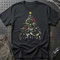 Husqvarna Juletræ T-Shirt-Beklædning-Husqvarna-Sort-S-Garage Culture Shop- garage - man cave - merchandise