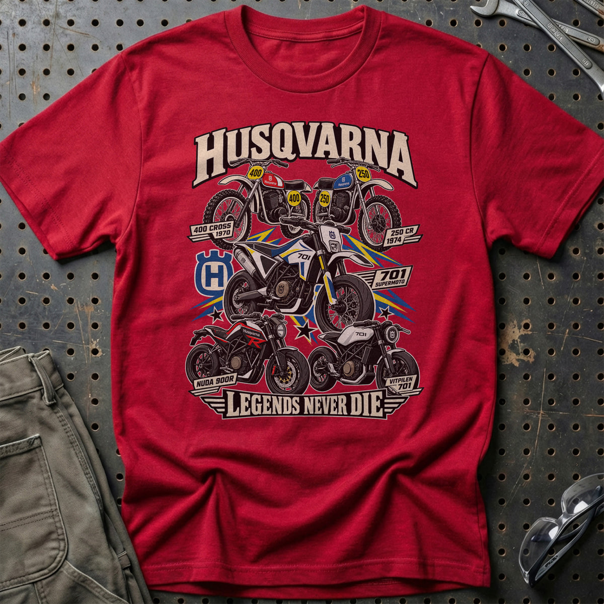 
Produktbillede af Husqvarna Legends Never Die T-Shirt