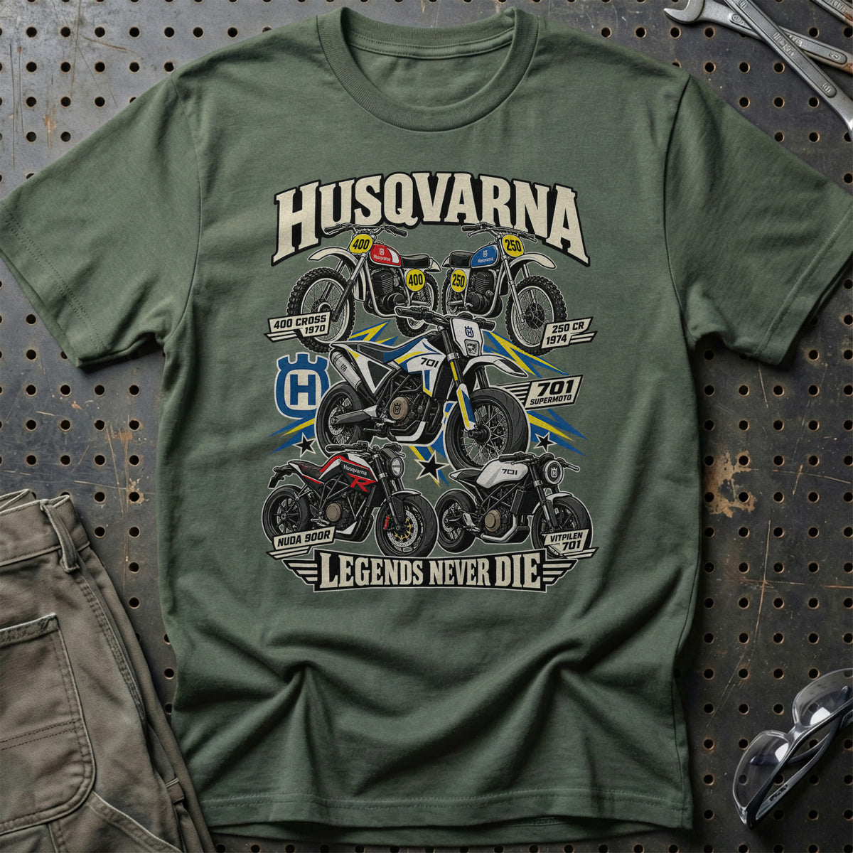 
Produktbillede af Husqvarna Legends Never Die T-Shirt