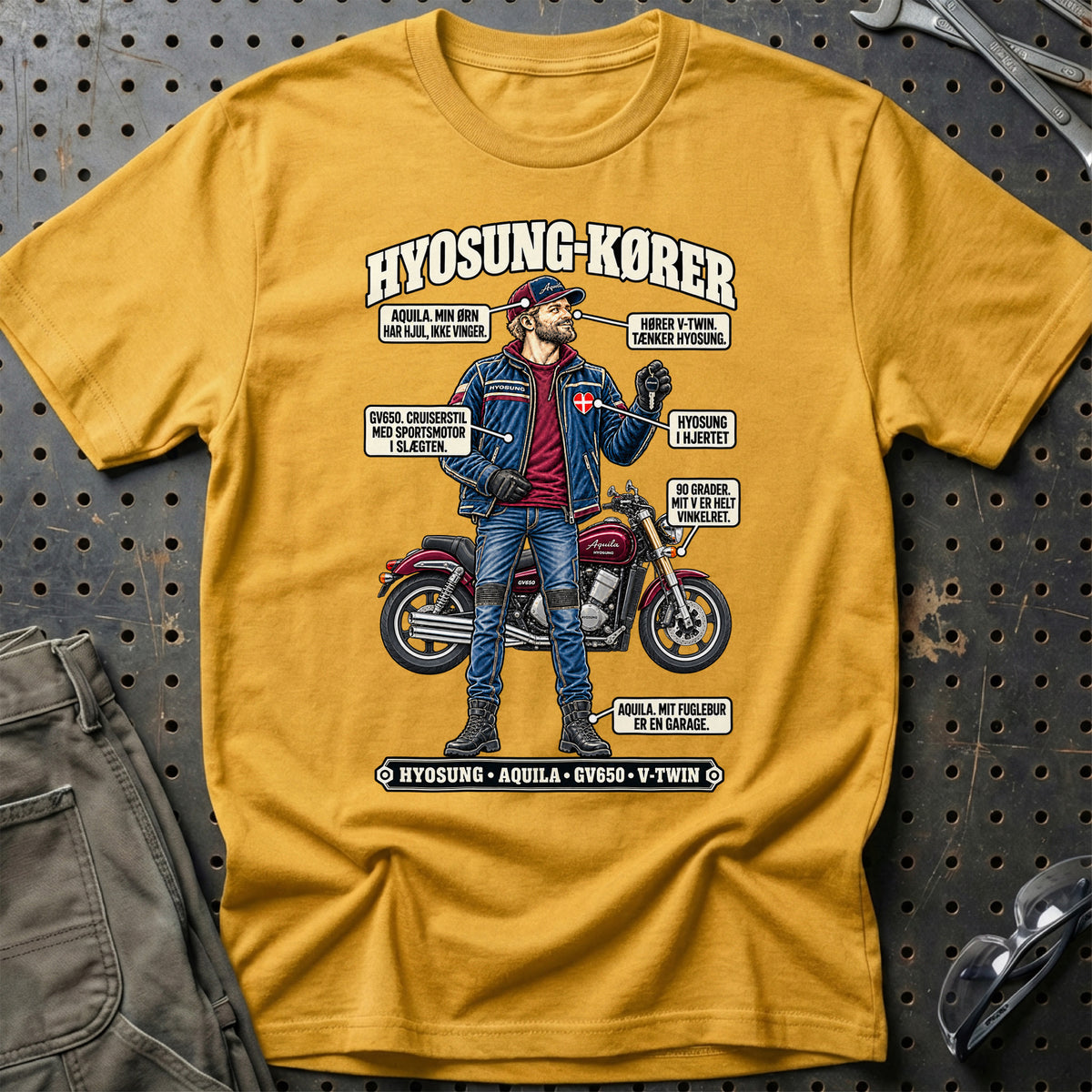 
Hyosung-Kører T-Shirt – Guld