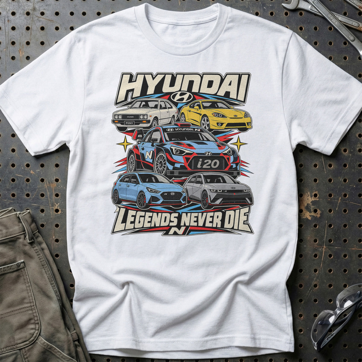 
Produktbillede af Hyundai Legends Never Die T-Shirt
