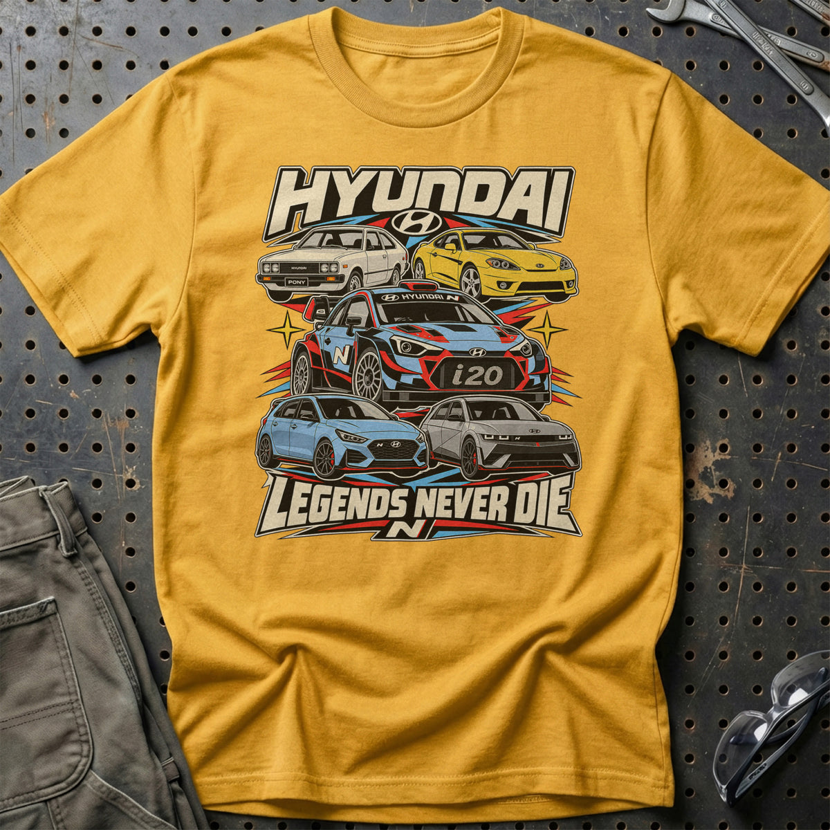 
Produktbillede af Hyundai Legends Never Die T-Shirt