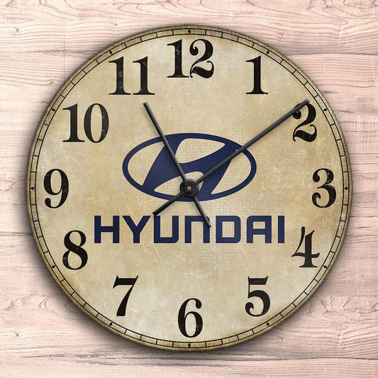 Hyundai Vægur Rundt-Clock-Hyundai-Garage Culture Shop- garage - man cave - merchandise