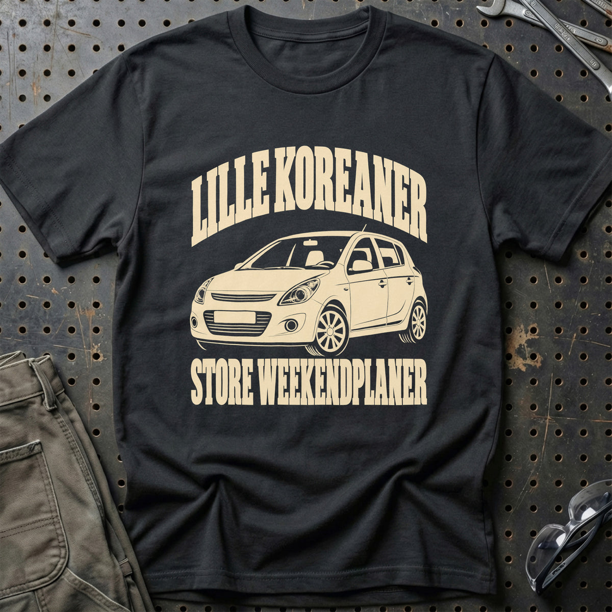 
Hyundai i20 I PB – Lille koreaner store weekendplaner – Unisex T-Shirt – Sort