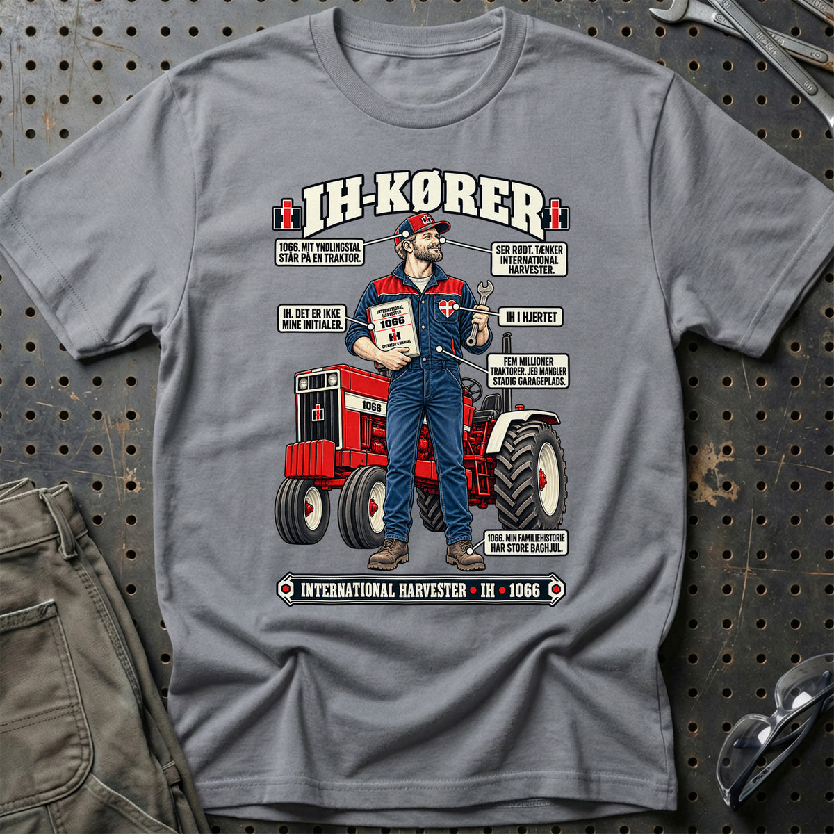
IH-Kører T-Shirt – Grå Sport