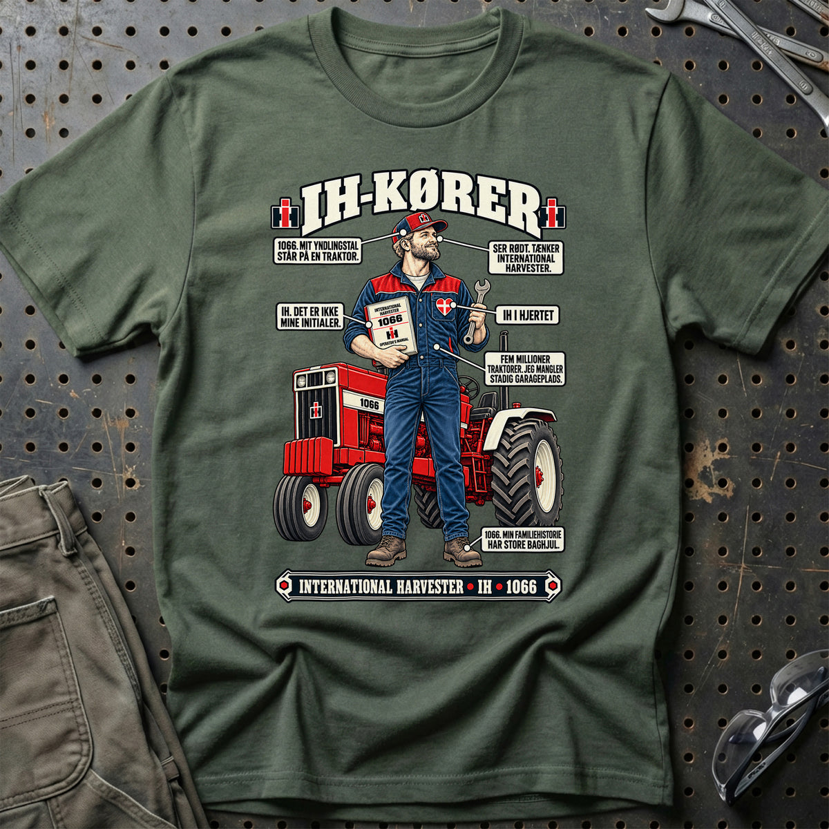
IH-Kører T-Shirt – Grøn Militær