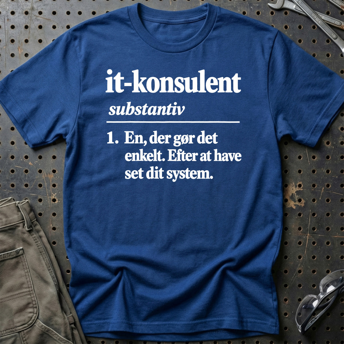 
IT-konsulent – Definition T-Shirt – Blå Royal