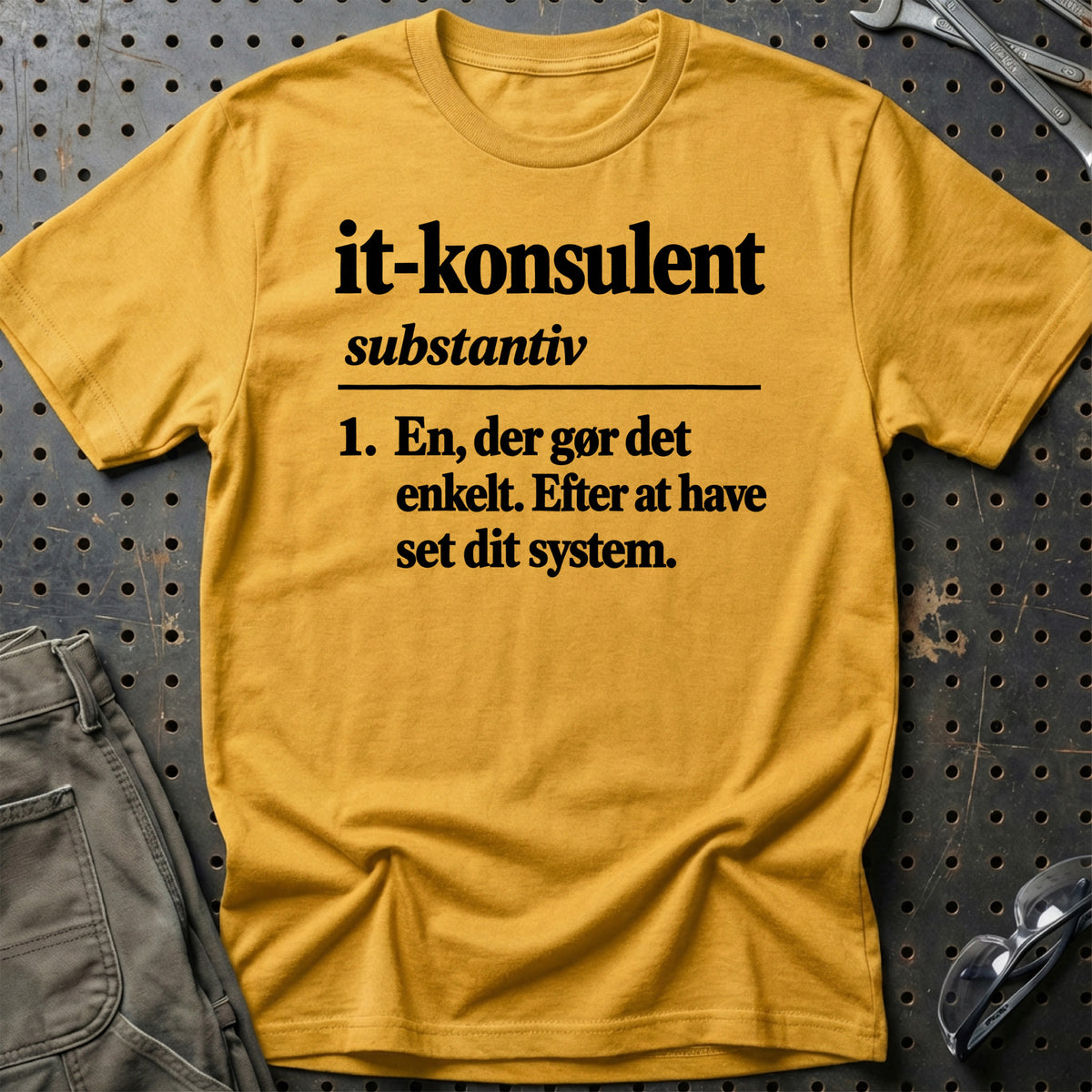 
IT-konsulent – Definition T-Shirt – Guld