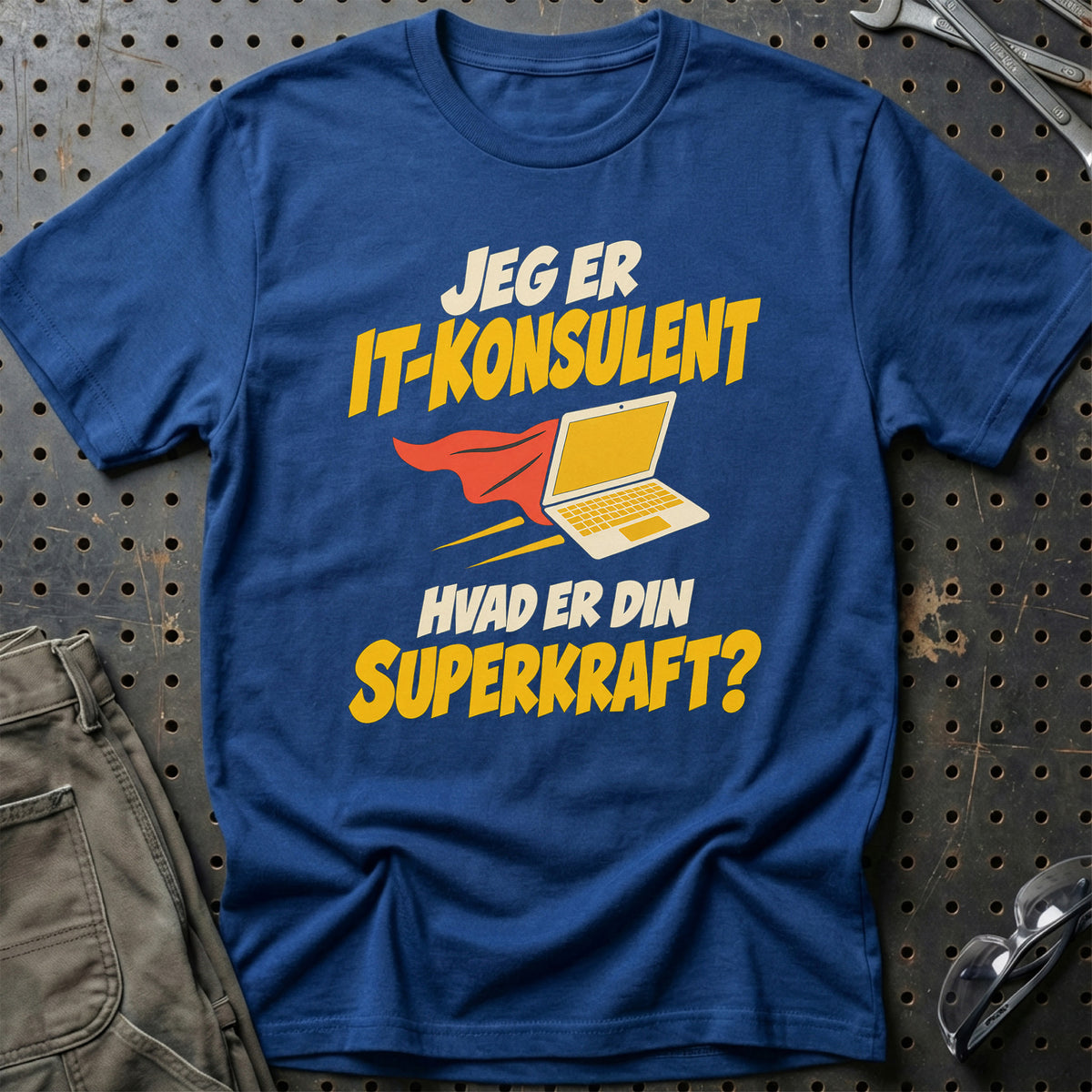 
IT-konsulent – Hvad er din superkraft? – Unisex T-Shirt – Blå Royal