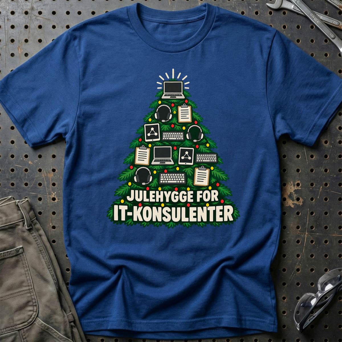 
IT-konsulent – Julehygge – Unisex T-Shirt – Blå Royal