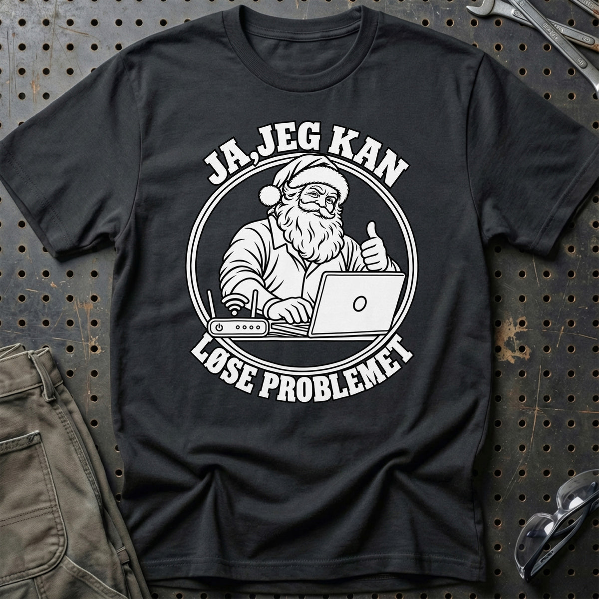 
IT-konsulent – Santa Kan Det – Jul T-Shirt – Sort