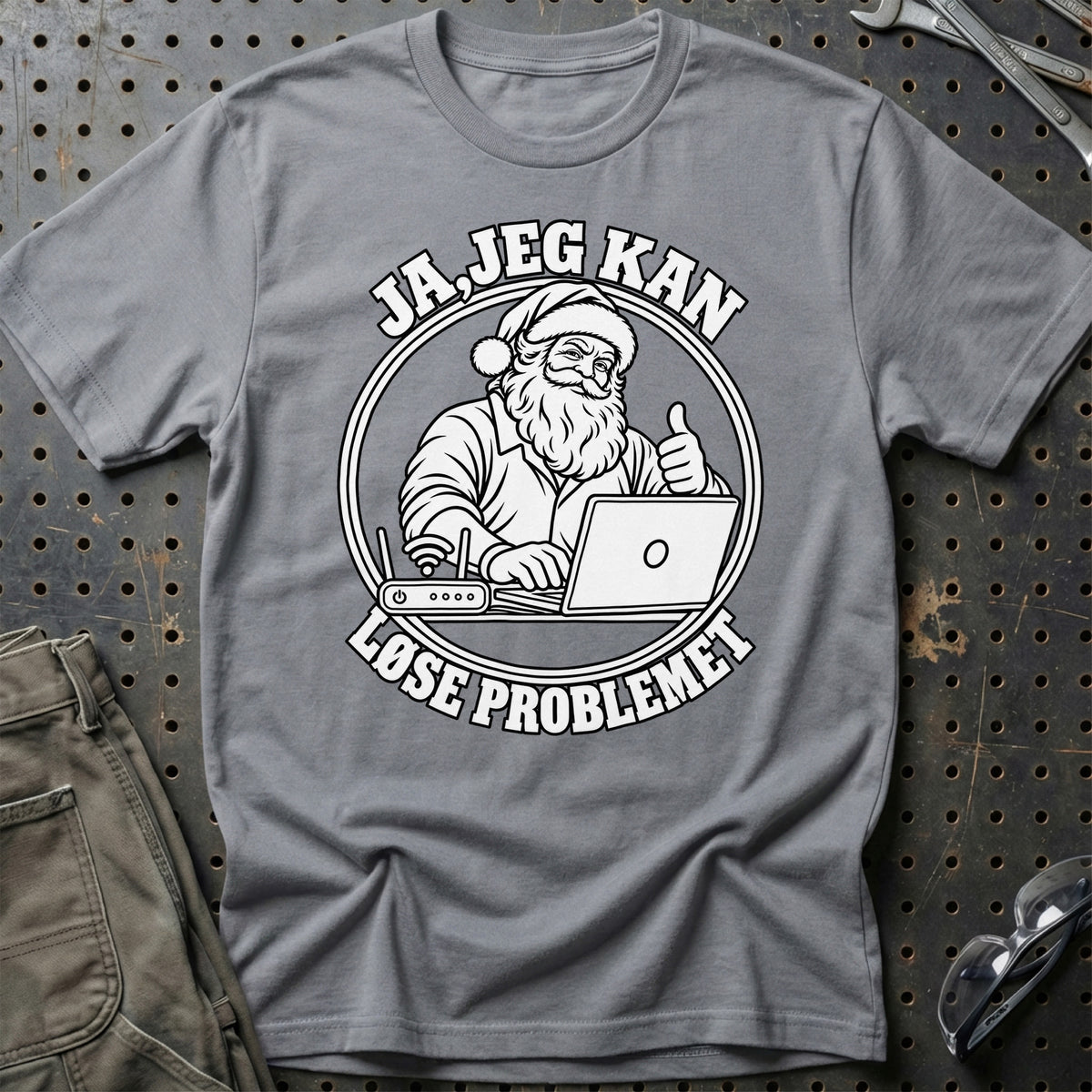 
IT-konsulent – Santa Kan Det – Jul T-Shirt – Grå Sport