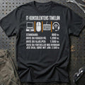 IT-konsulentens Timeløn T-Shirt-Beklædning-Garage Culture-Sort-S-Garage Culture Shop- garage - man cave - merchandise