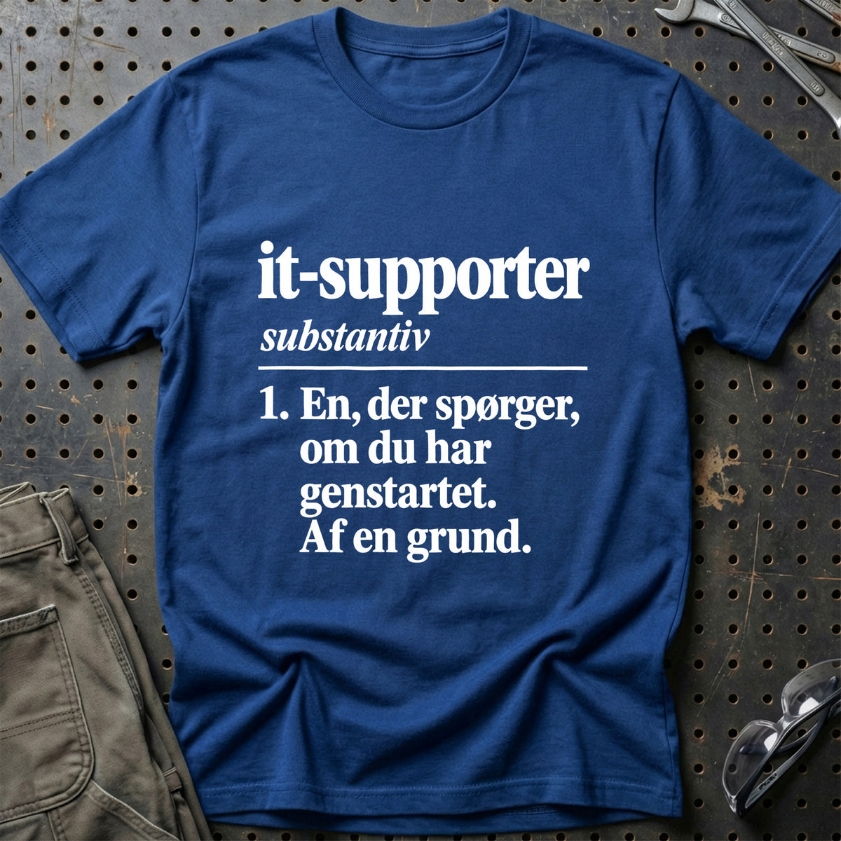 
IT-supporter – Definition T-Shirt – Blå Royal