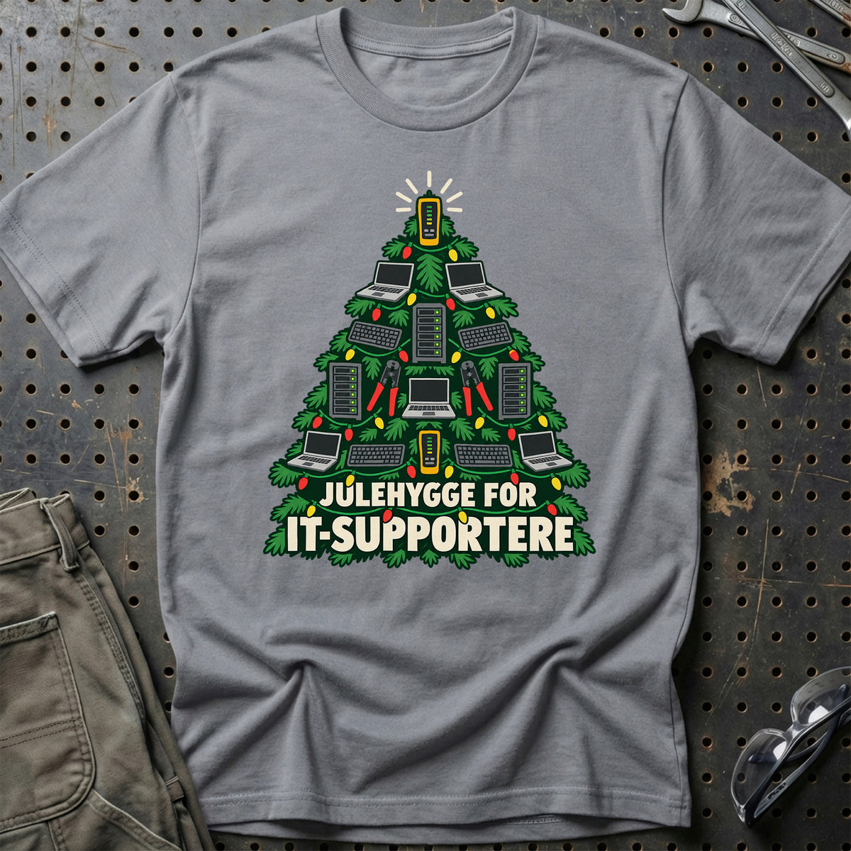 
IT-supporter – Julehygge – Unisex T-Shirt – Grå Sport