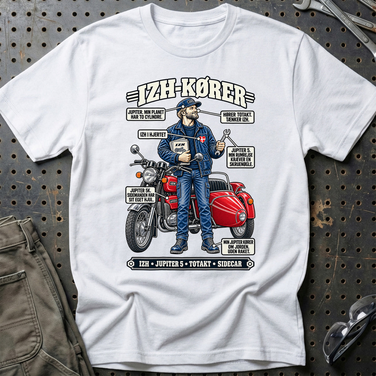 
IZH-Kører T-Shirt – Hvid